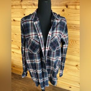 Plaid Flannel boyfriend cut